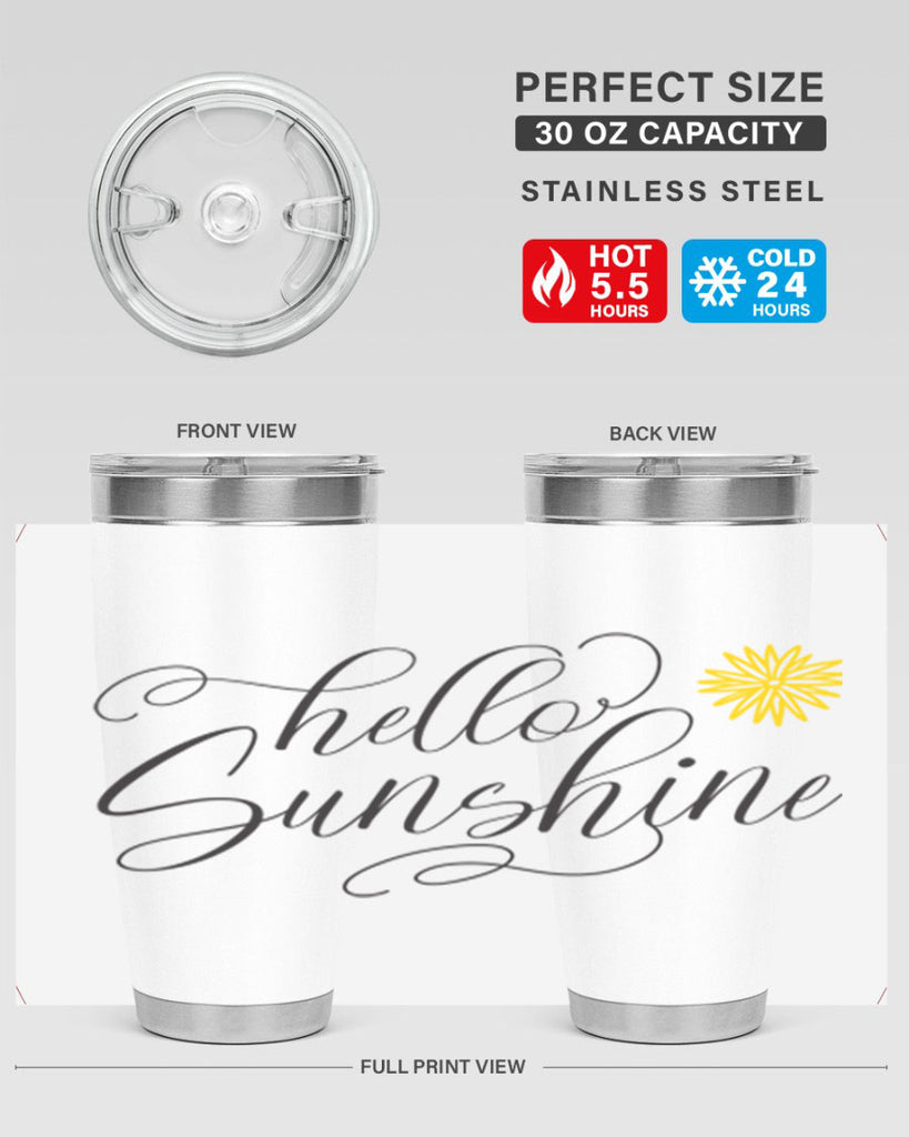 Hello Spring Lettering201#- spring- Tumbler