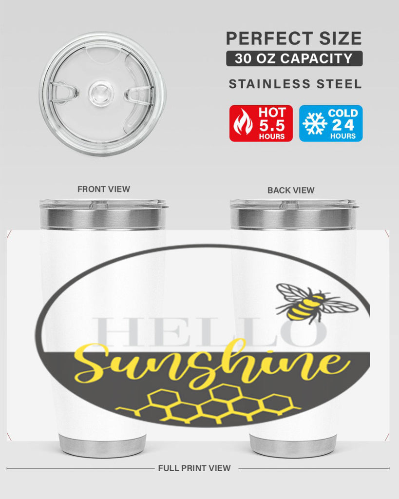 Hello Sunshine and bee216#- spring- Tumbler