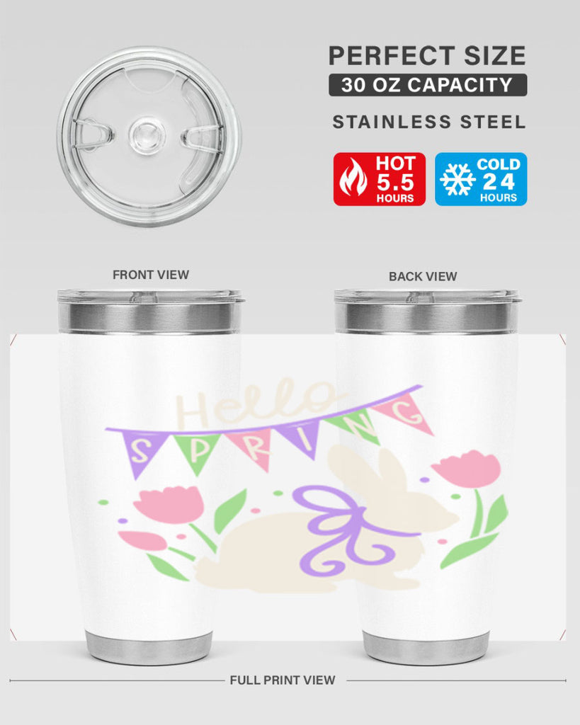 Hello spring bunny193#- spring- Tumbler