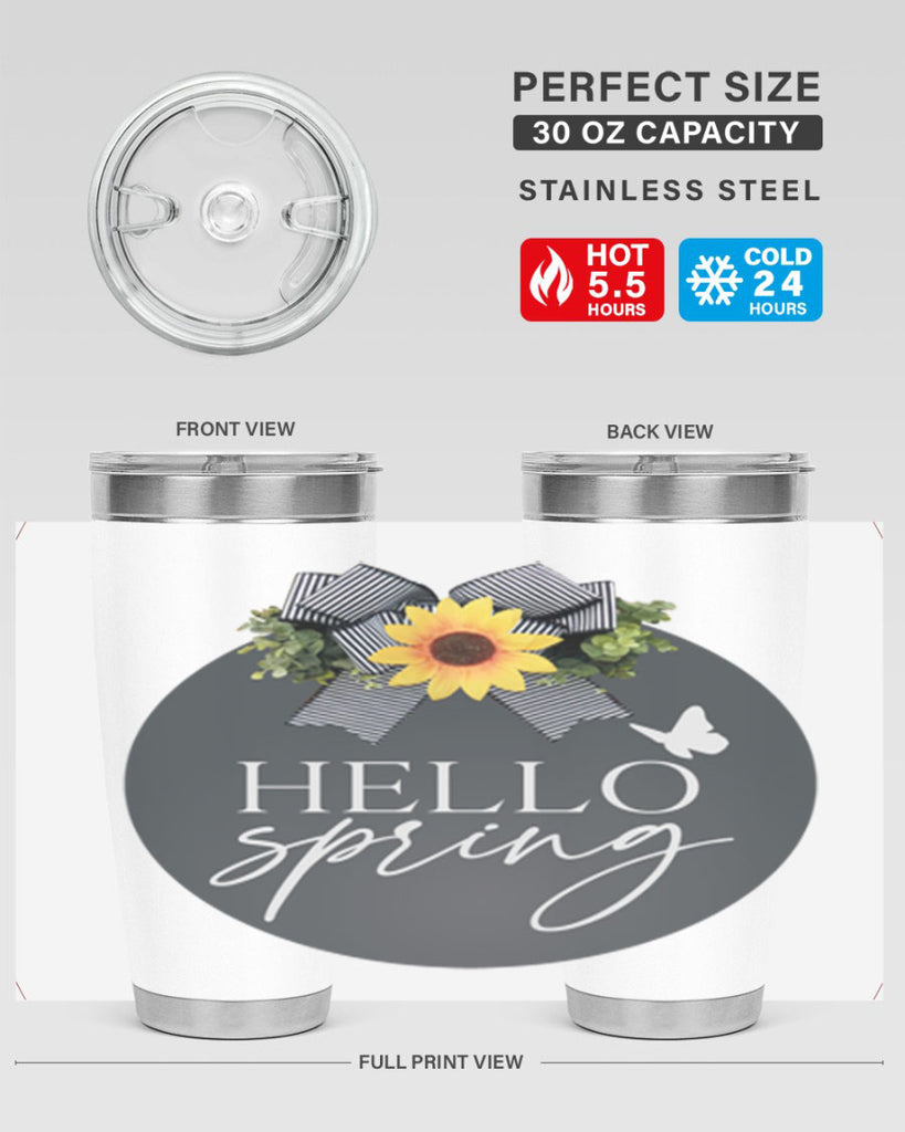 Hello spring butterfly Mockup194#- spring- Tumbler