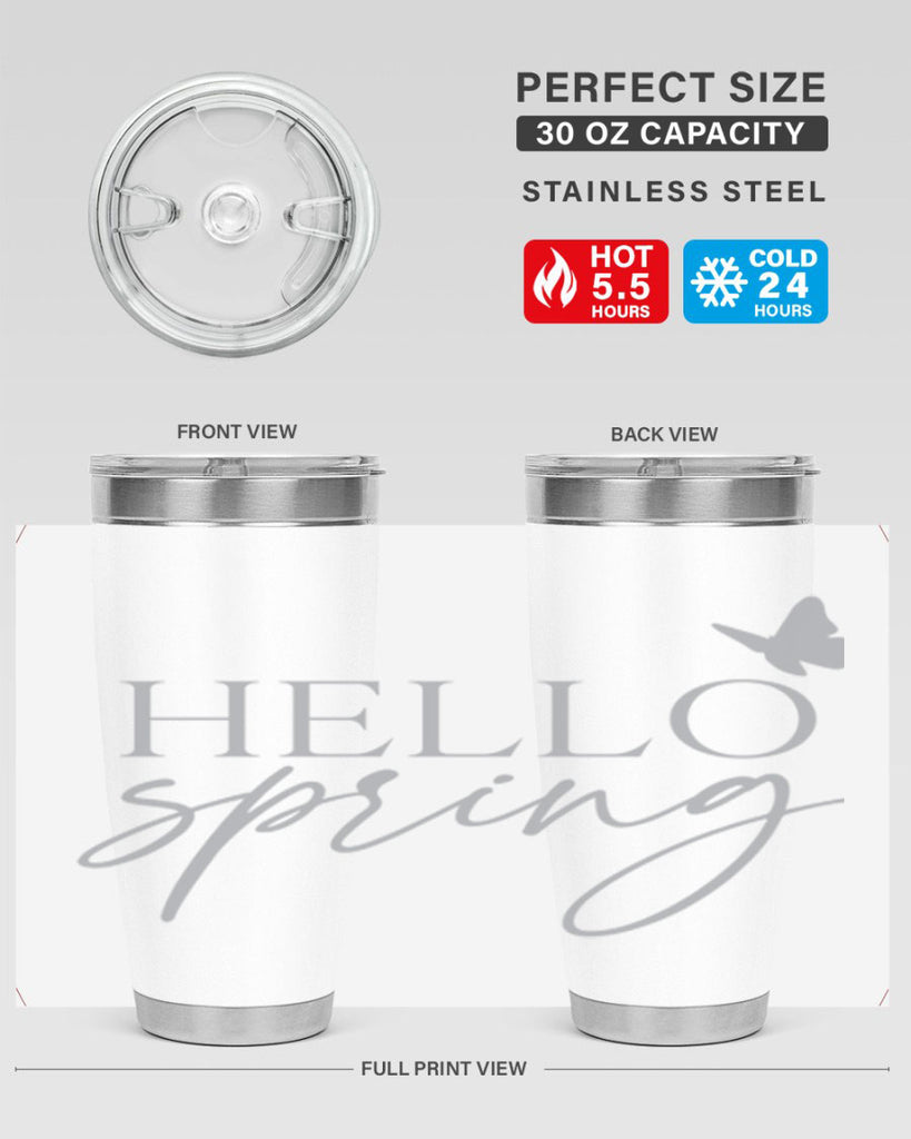 Hello spring butterfly195#- spring- Tumbler