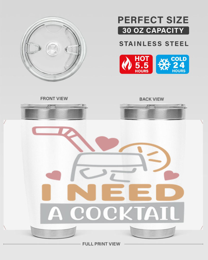 I Need A Cocktail 107#- fashion- Cotton Tank