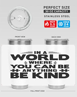 In a world Style 48#- autism- Tumbler