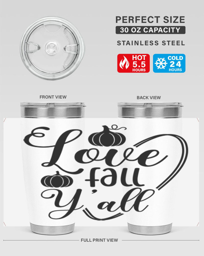 Love Fall Yall 412#- fall- Tumbler