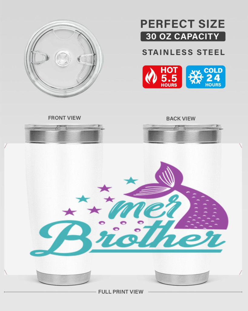 Mer Brother 323#- mermaid- Tumbler