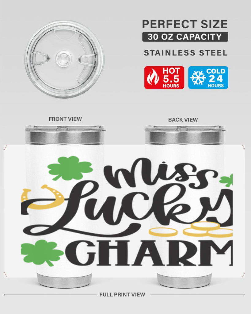 Miss Lucky Charm Style 47#- St Patricks Day- Tumbler