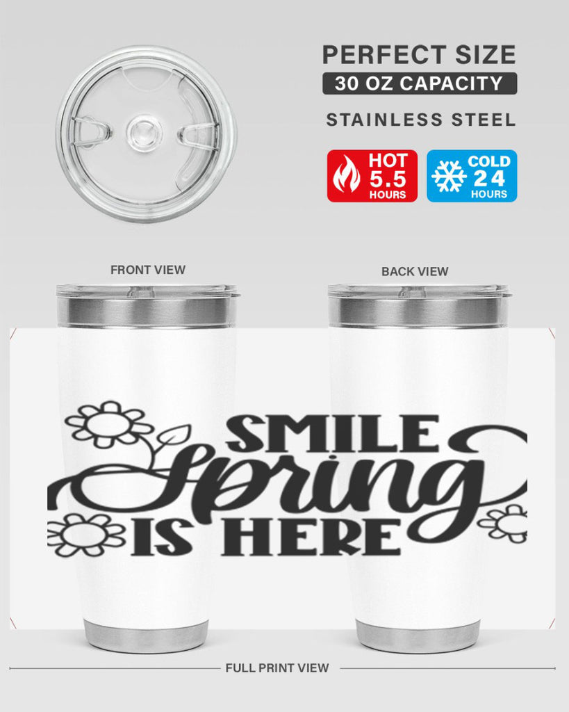 PNG_Smile Spring Is Here395#- spring- Tumbler