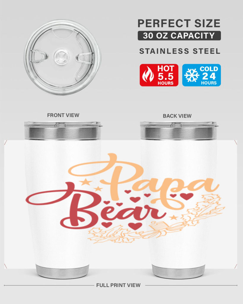 Papa bea 23#- grandpa - papa- Tumbler