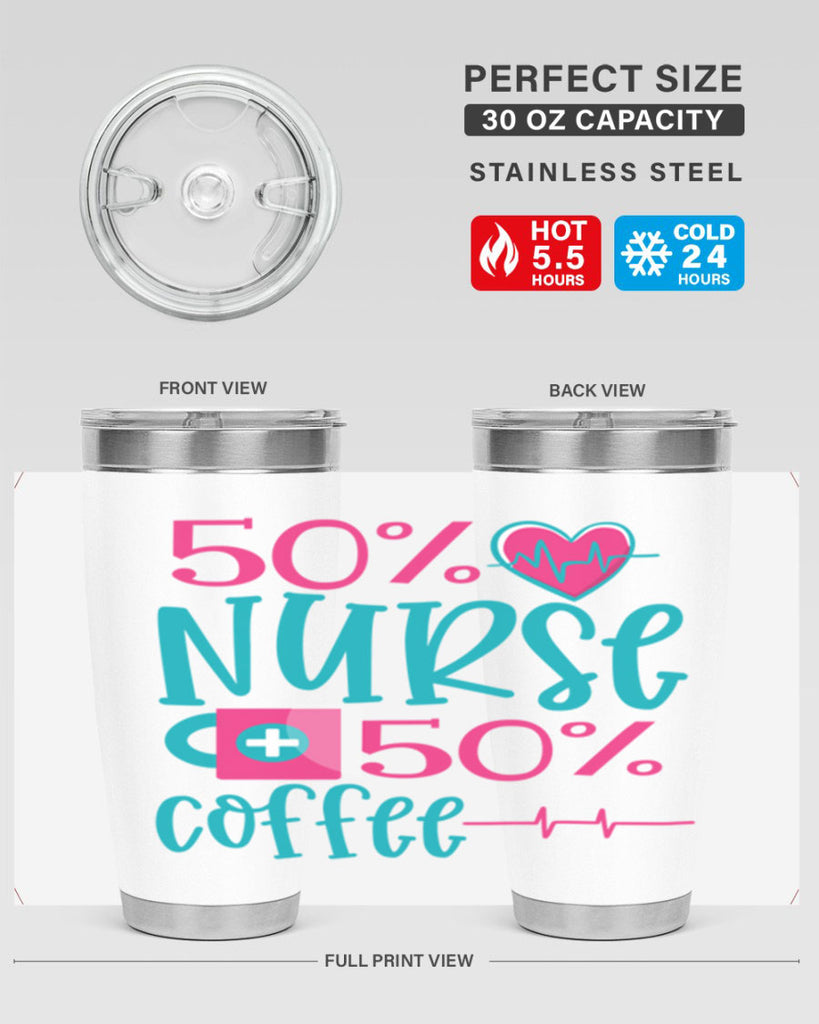 Percent Nurse Percent Coffee Style Style 60#- nurse- tumbler