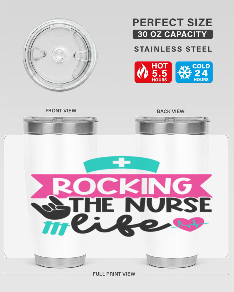 Rocking The Nurse Life Style Style 54#- nurse- tumbler