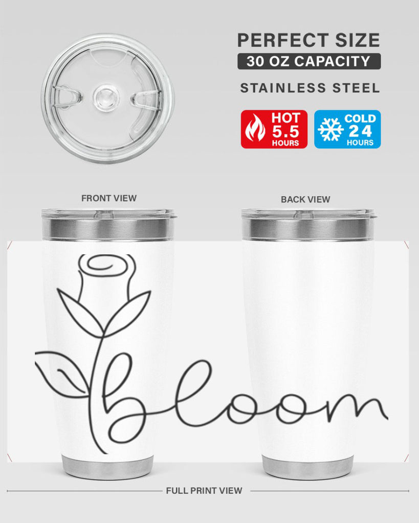 Rosebud line bloom400#- spring- Tumbler