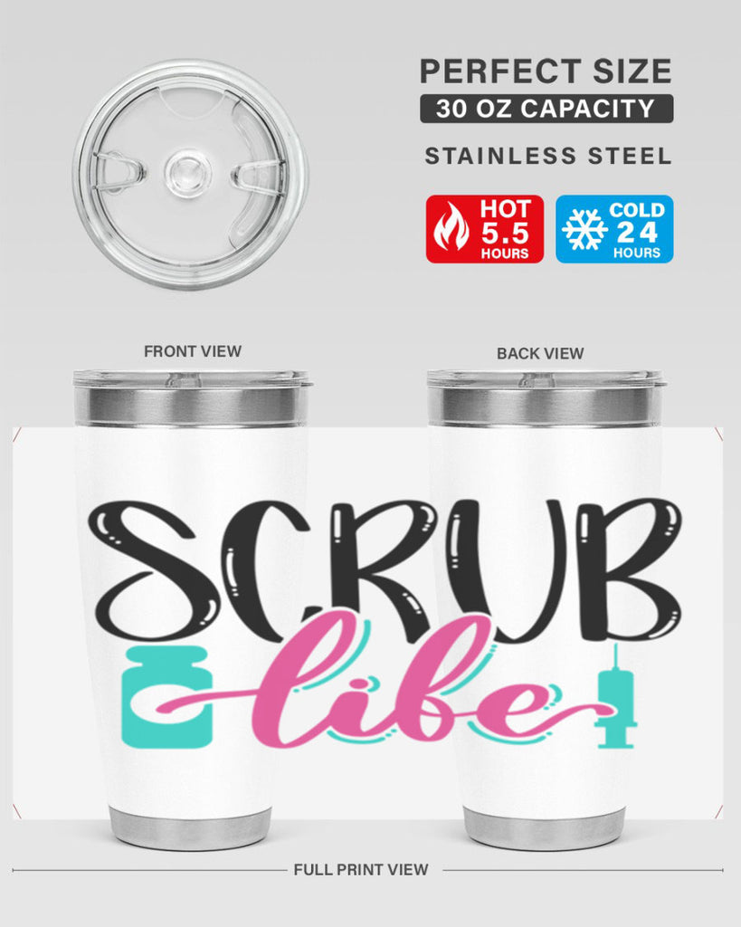 Scrub Life Style Style 46#- nurse- tumbler