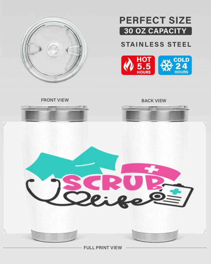 Scrub Life Style Style 47#- nurse- tumbler