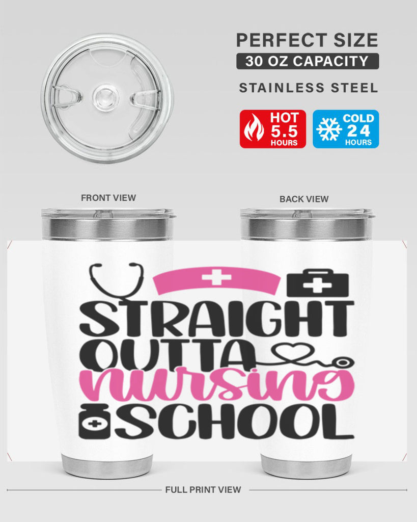 Straight Outta Nursing Style Style 26#- nurse- tumbler
