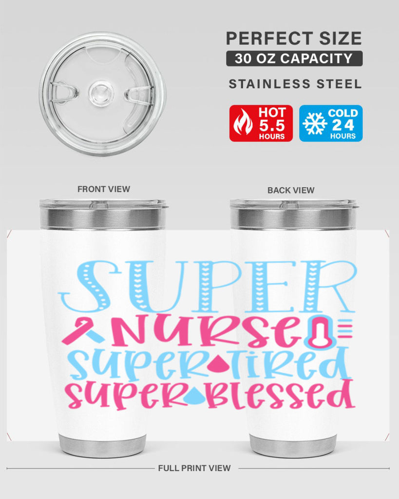 Super Nurse Super Tired Style Style 23#- nurse- tumbler
