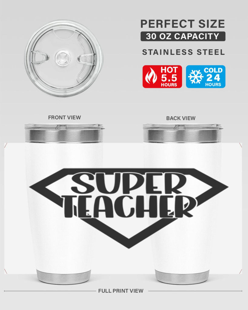 Super Teacher Style 55#- teacher- tumbler