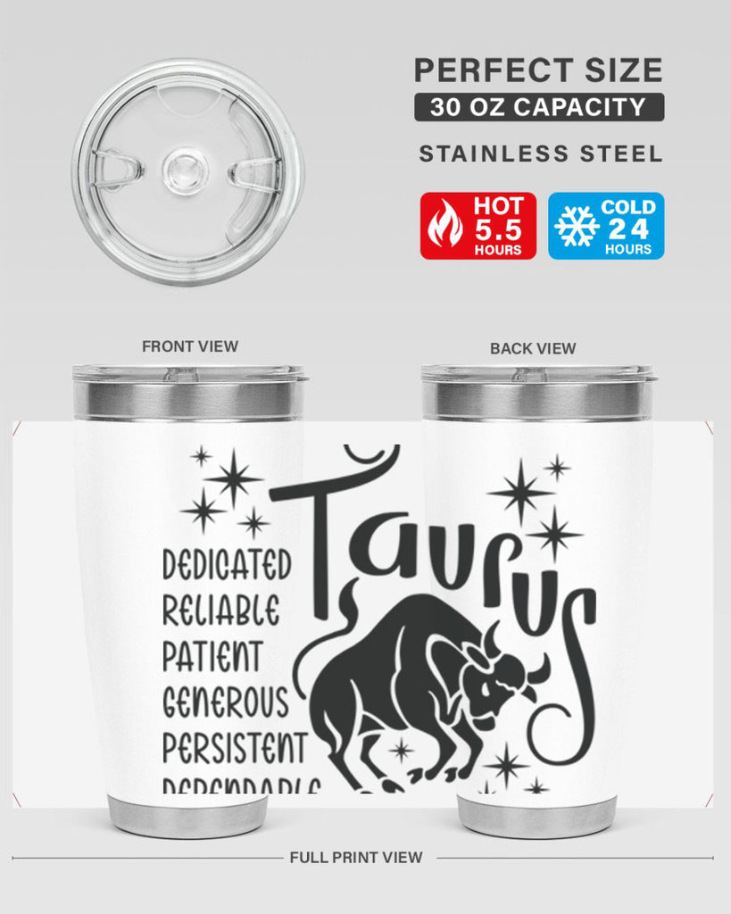 Taurus 486#- zodiac- Tumbler