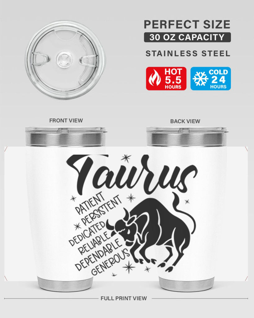 Taurus 492#- zodiac- Tumbler