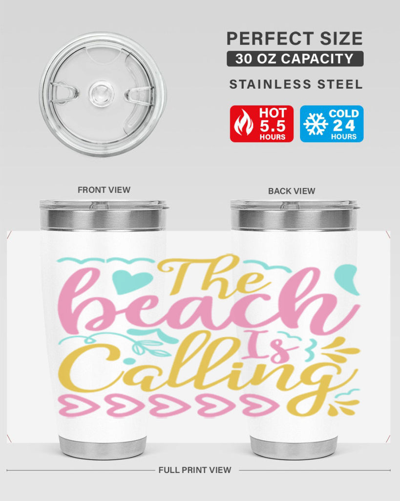 The beach is calling Style 1#- summer- Tumbler