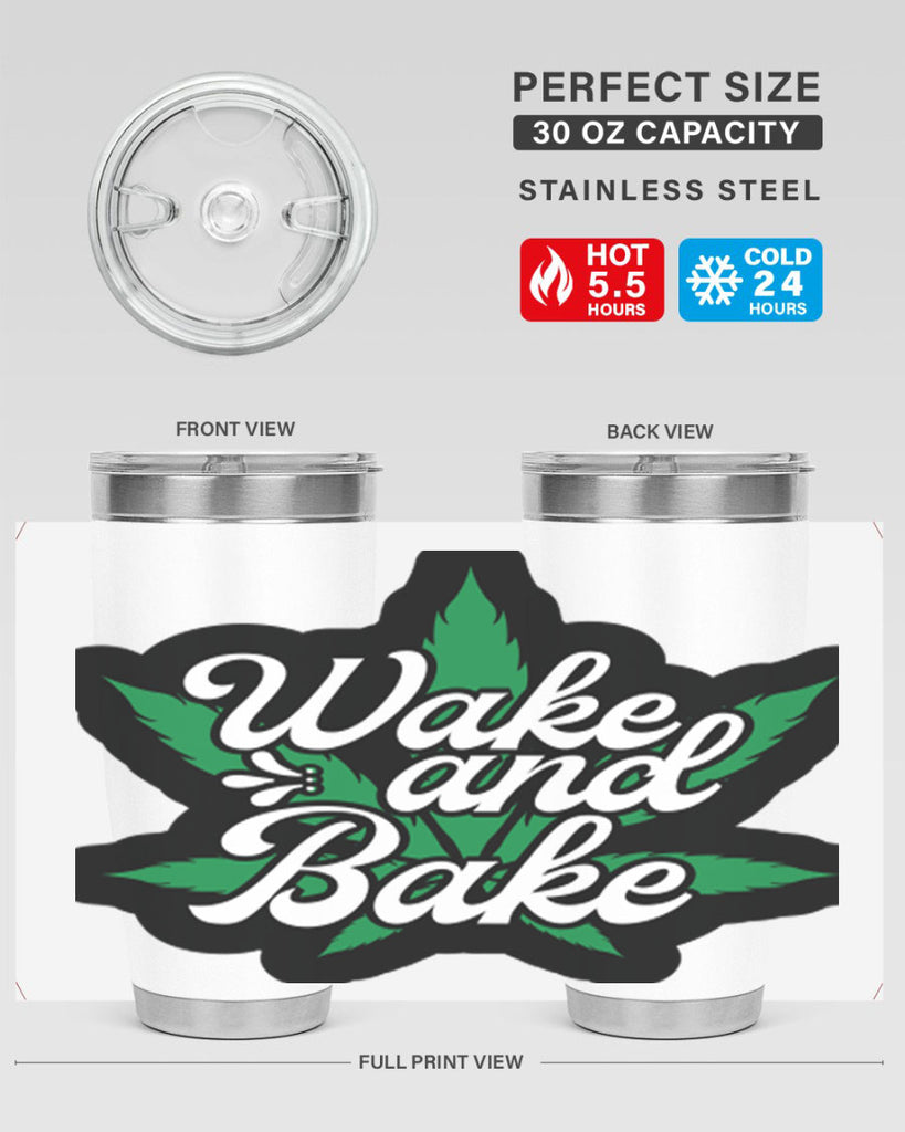 Wake and bake 273#- marijuana- Tumbler