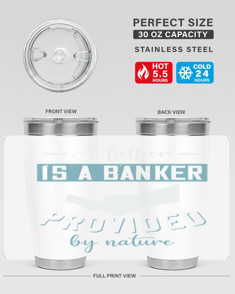 a father is a banker 168#- fathers day- Tumbler