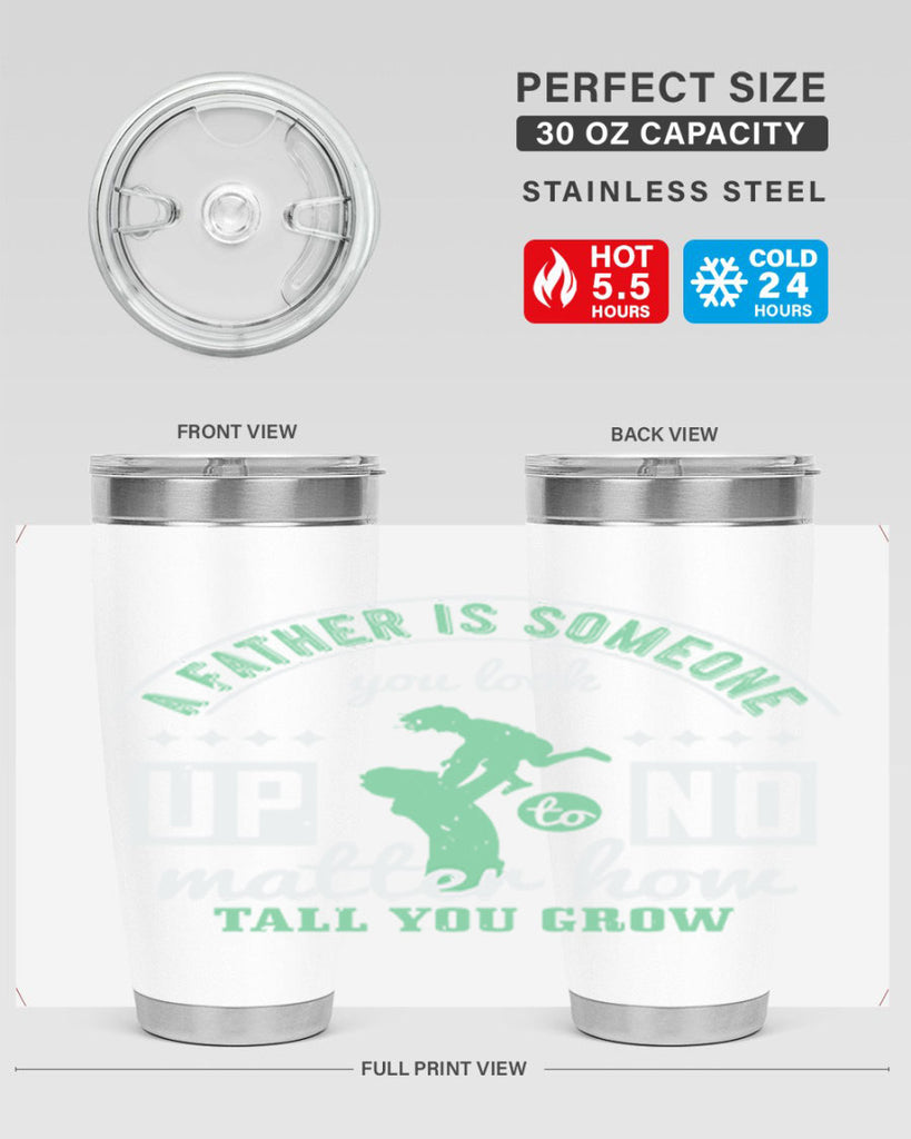 a father is someone 125#- fathers day- Tumbler