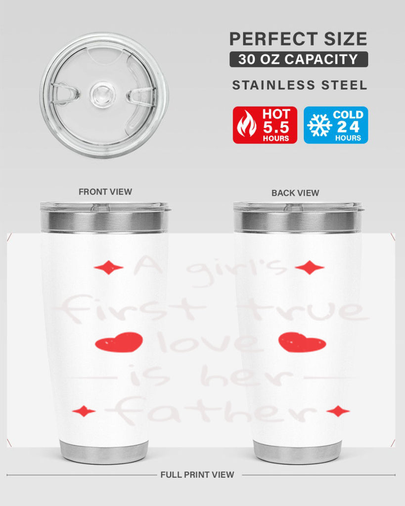 a girl’s first true 116#- fathers day- Tumbler