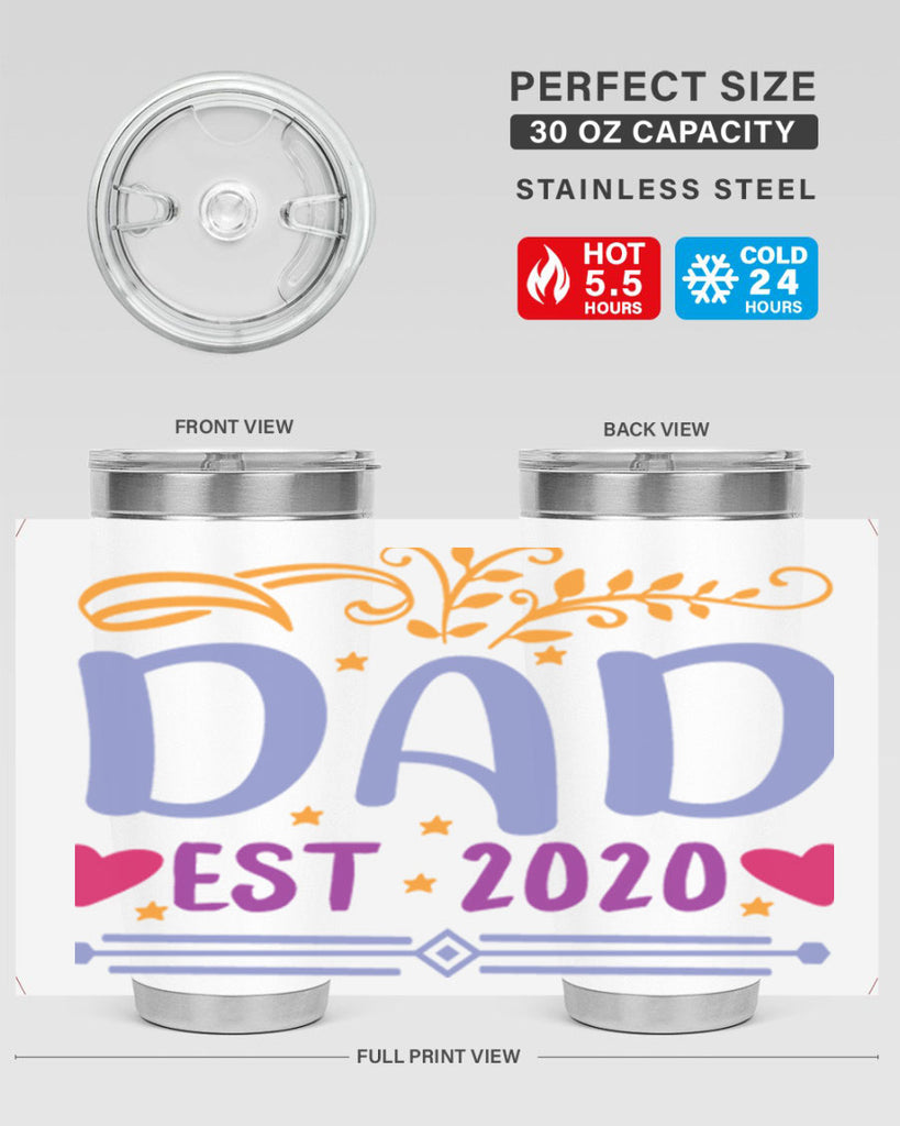 dad est 98#- fathers day- Tumbler
