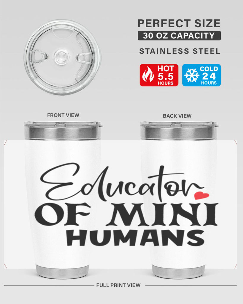 educator of mini humans Style 180#- teacher- tumbler