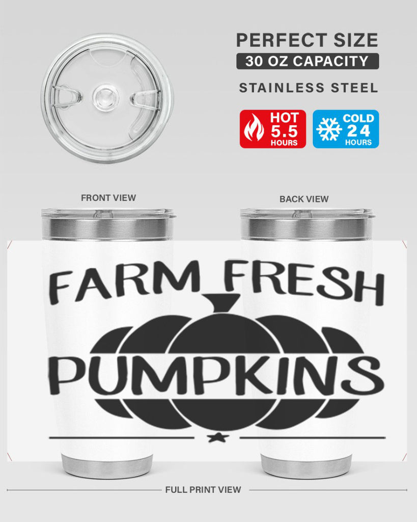 farm fresh pumpkins 173#- fall- Tumbler