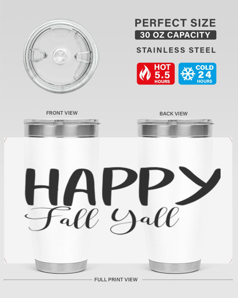 happy fall yall 230#- fall- Tumbler