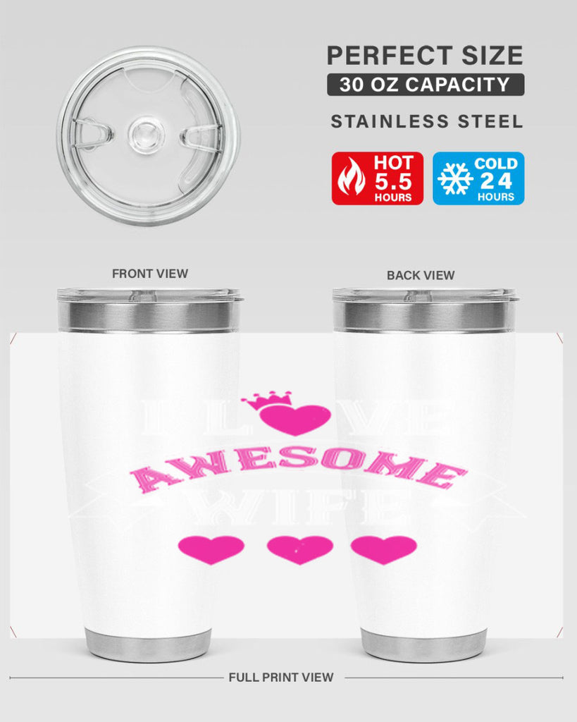 i love awesome wife 57#- valentines day- Tumbler