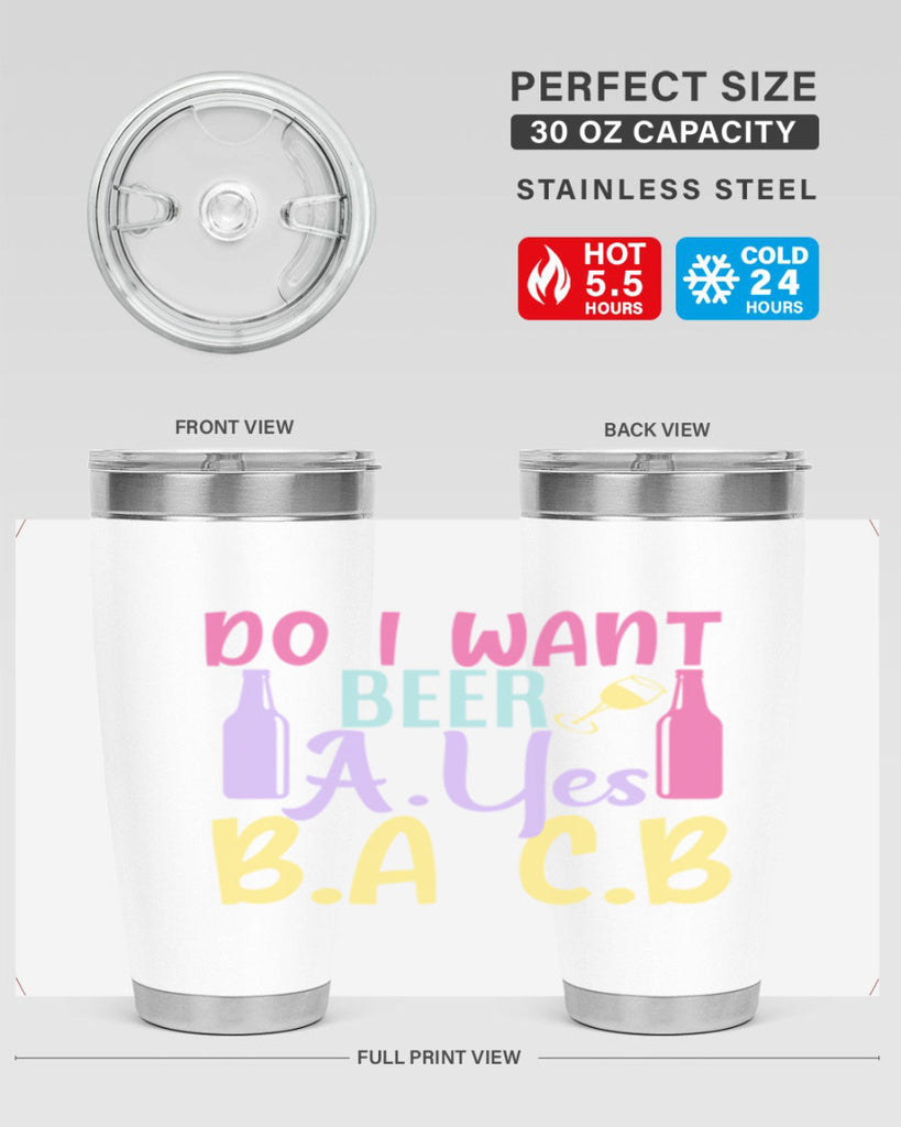 i want beer ayes ba cb 142#- beer- Tumbler