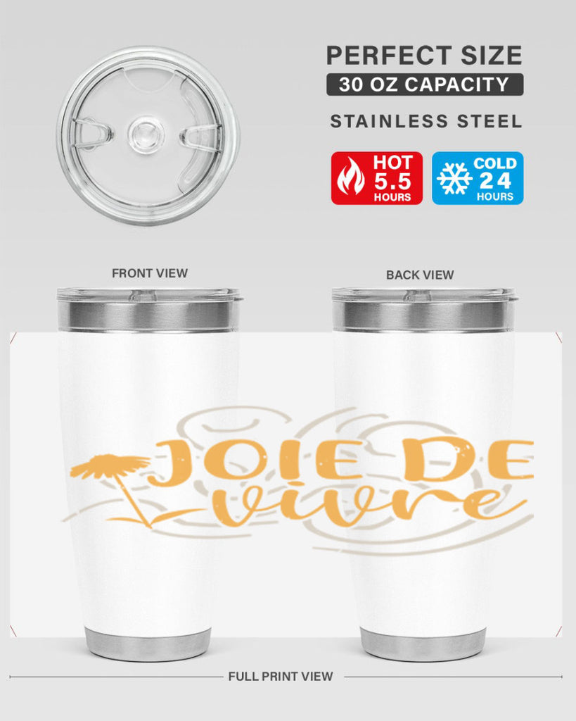 joie de vivre 57#- mardi gras- Tumbler