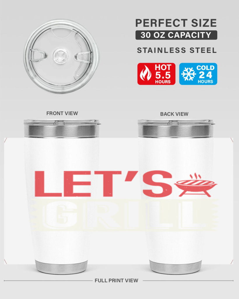 lets grill 25#- bbq- Tumbler