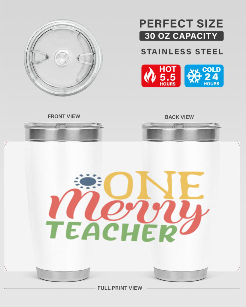 one merry teacher Style 162#- teacher- tumbler