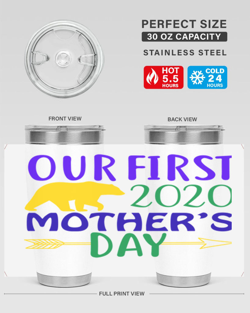 our first mothers day 4#- mardi gras- Tumbler