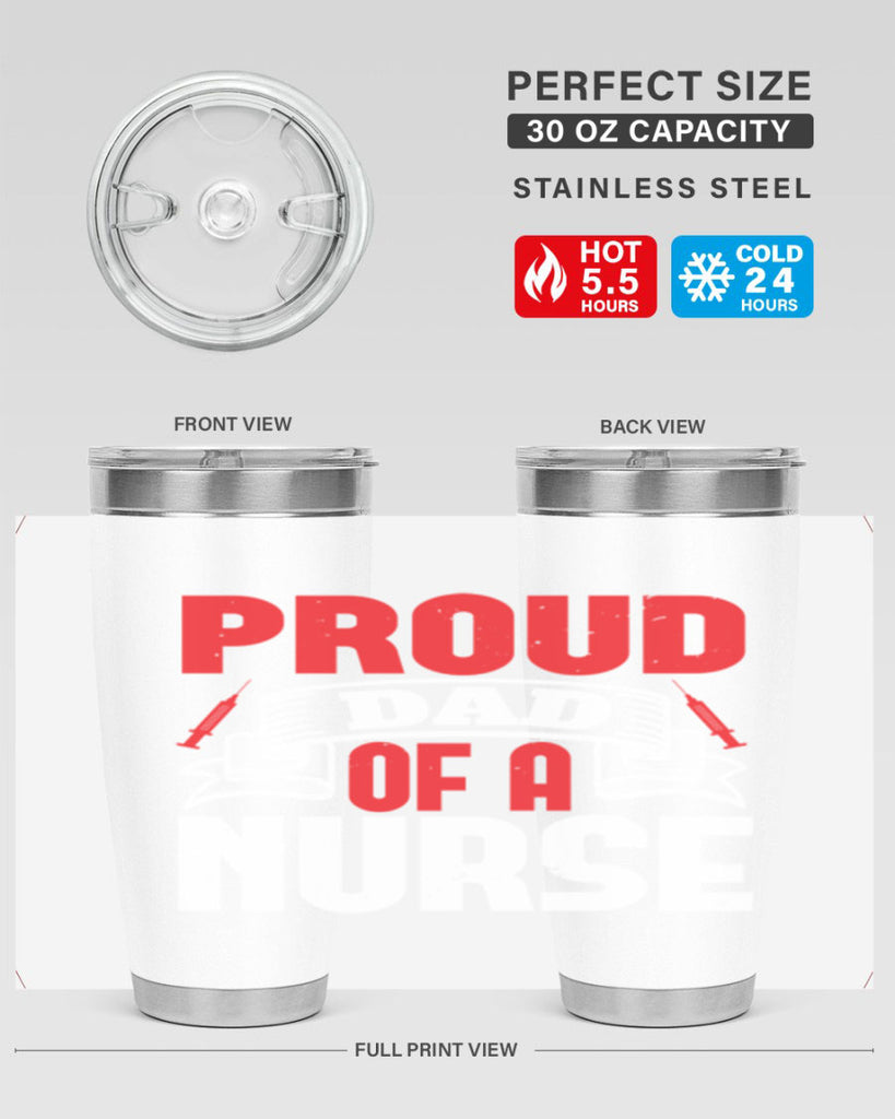 proud dad of a nurse Style 257#- nurse- tumbler
