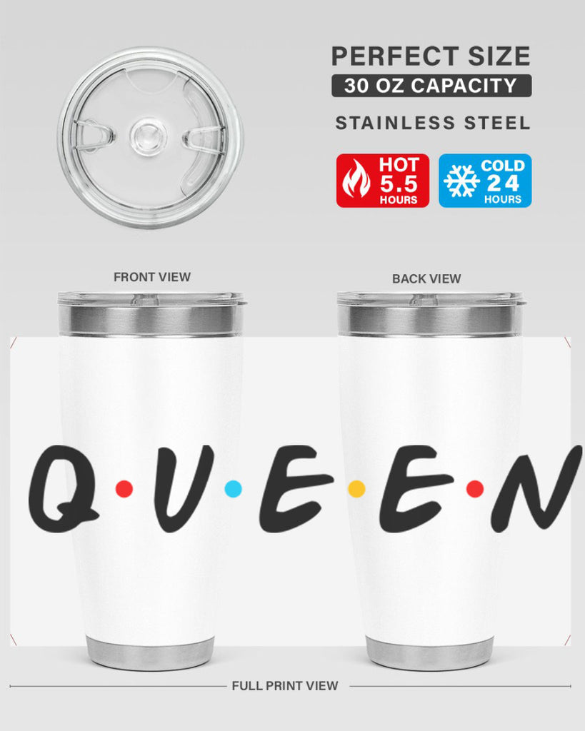 queen friends 49#- black words phrases- Cotton Tank