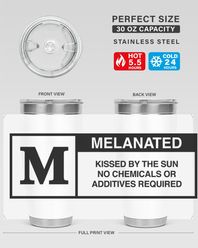 rated melanin 45#- black words phrases- Cotton Tank