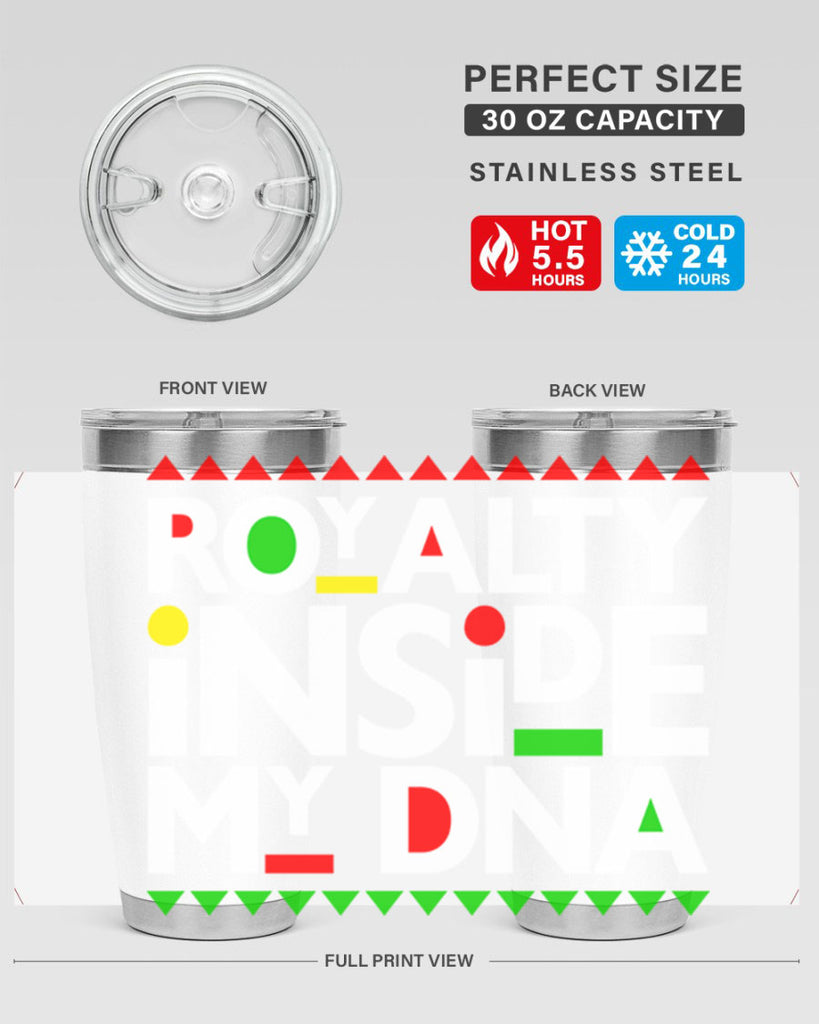 royalty inside my dna 42#- black words phrases- Cotton Tank