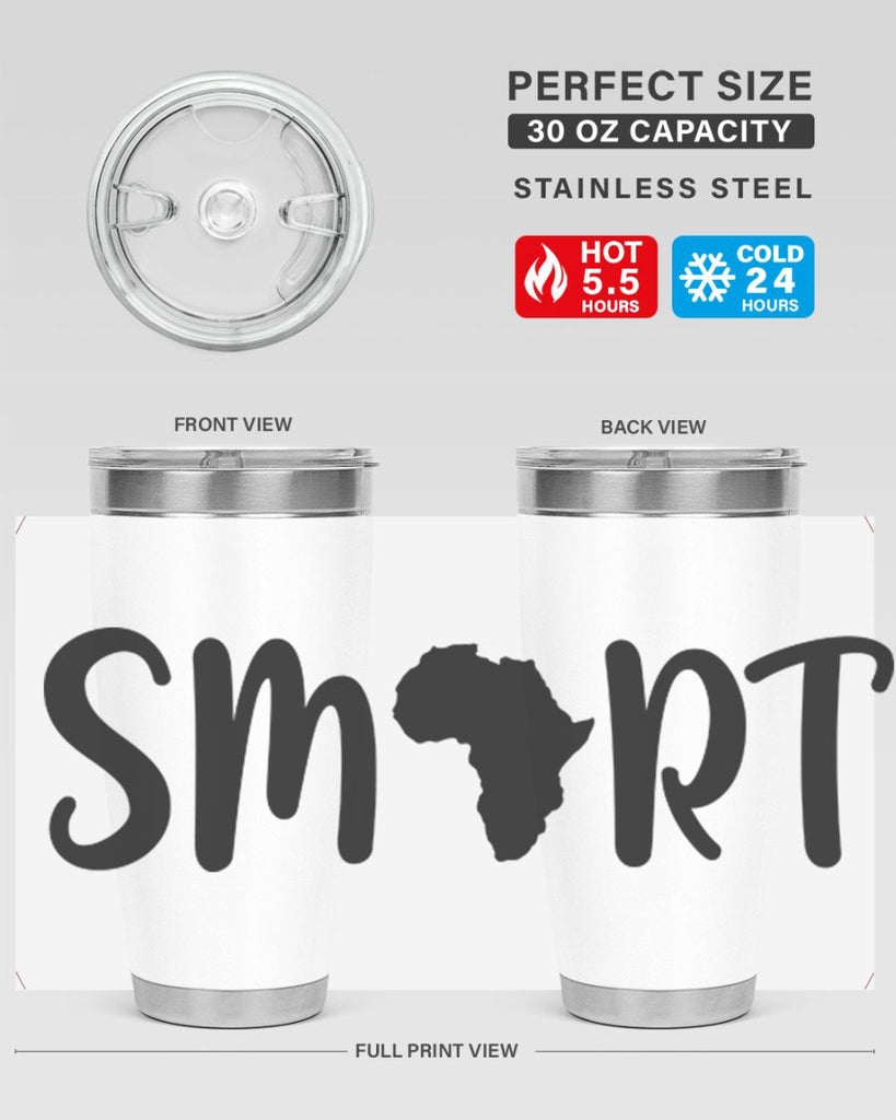 smart africa 32#- black words phrases- Cotton Tank