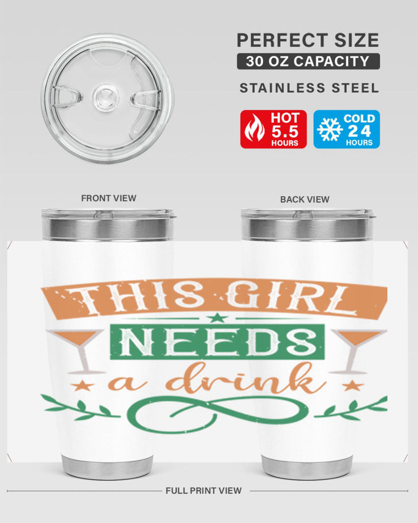 this girl needs a drink 1#- mardi gras- Tumbler