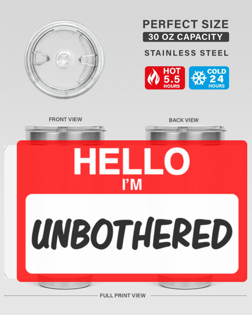 unbothered 14#- black words phrases- Cotton Tank