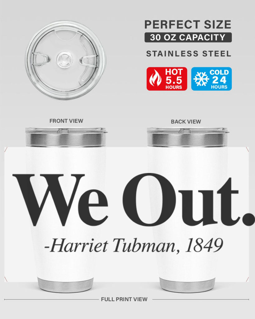 we out harriet tubman 12#- black words phrases- Cotton Tank