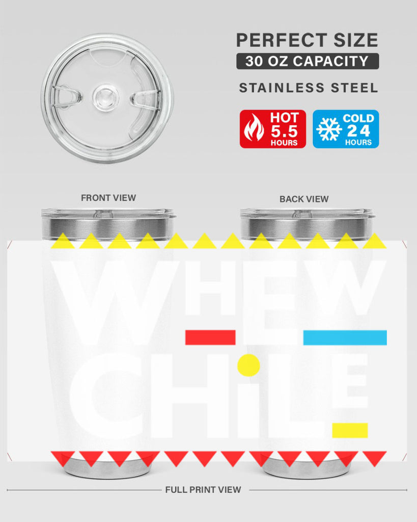 whew chile 11#- black words phrases- Cotton Tank