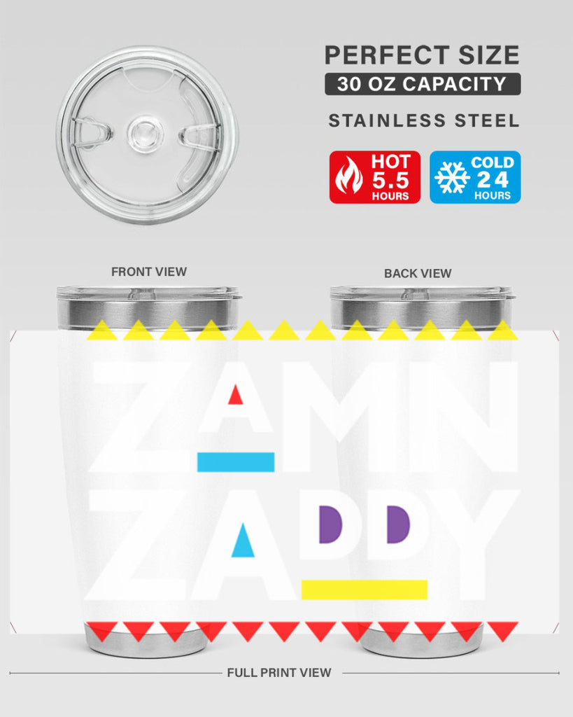 zamn zaddy 1#- black words phrases- Cotton Tank