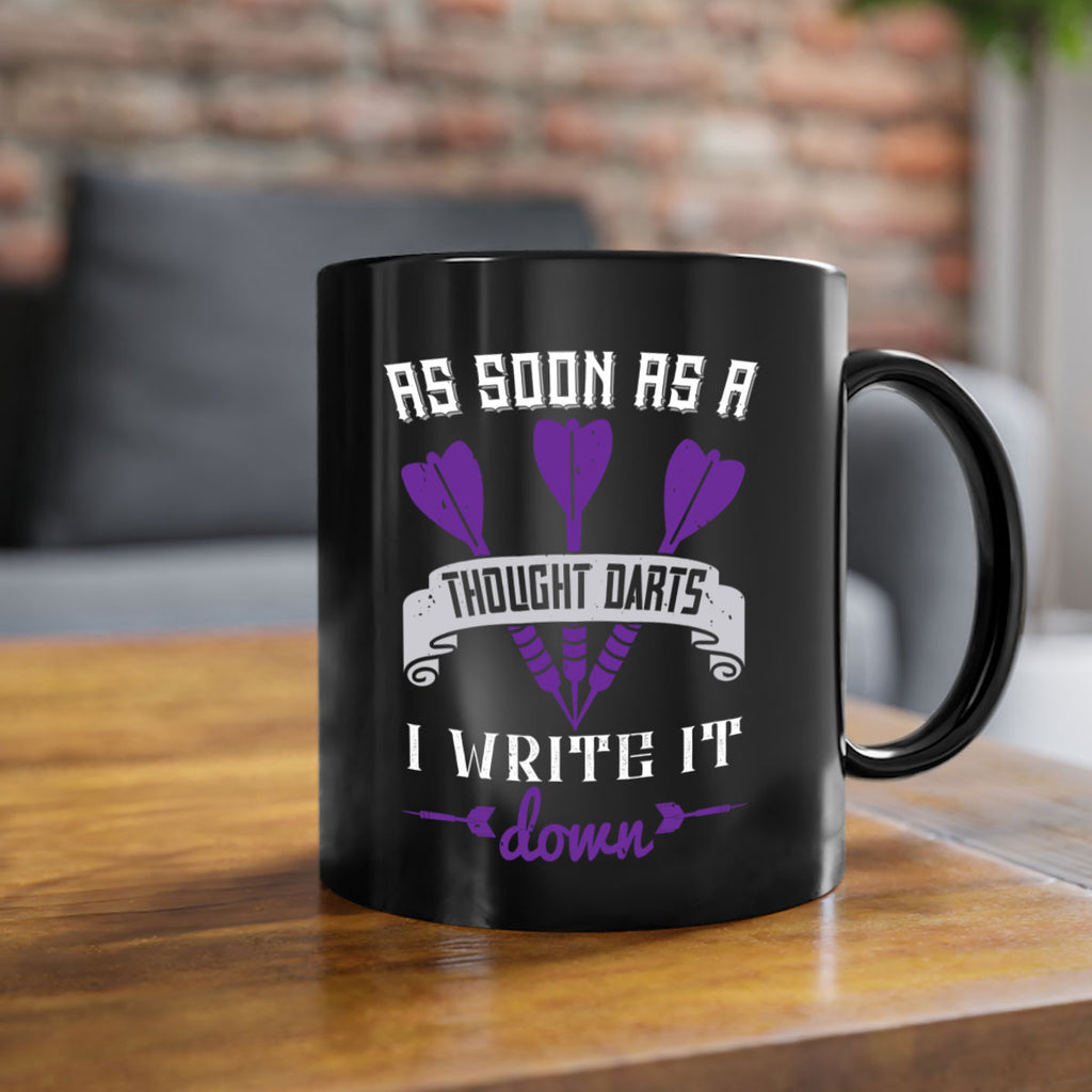 As soon as a thought darts I write it down 1955#- darts-Mug / Coffee Cup