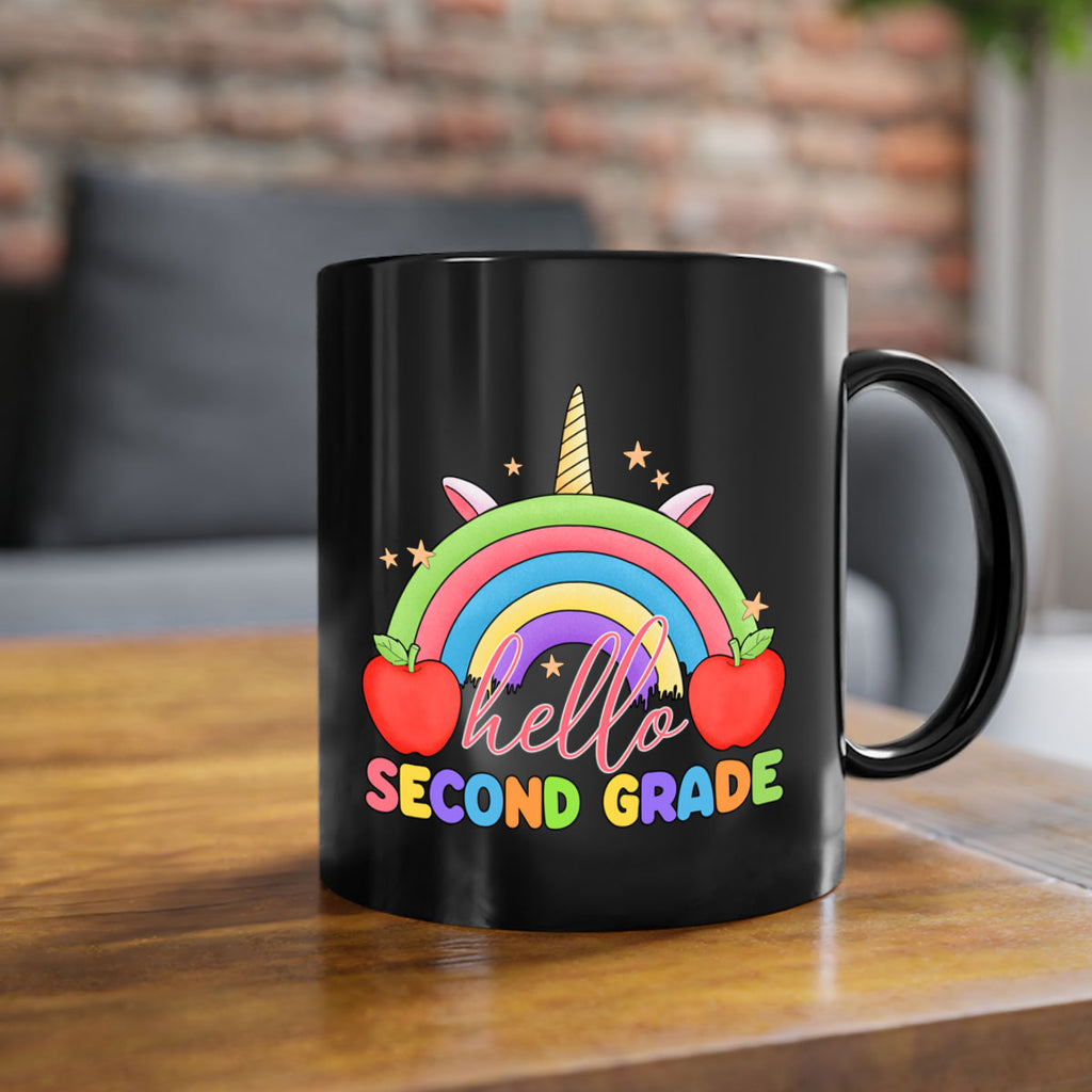 Hello 2nd Grade Unicorn Rainbow 13#- second grade-Mug / Coffee Cup