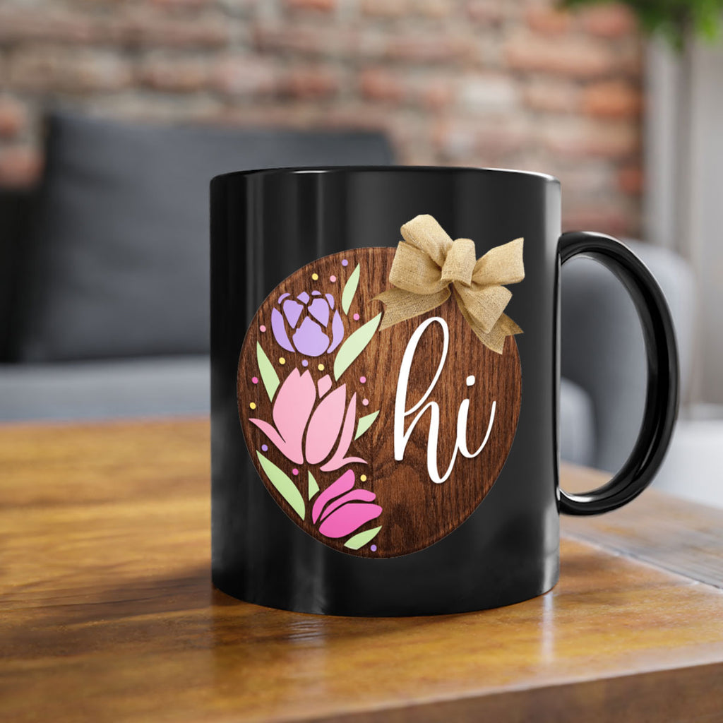 Hi pink flowers Mockup237#- spring-Mug / Coffee Cup